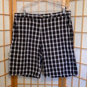 Tommy Hilfiger Plaid Flat Front Shorts